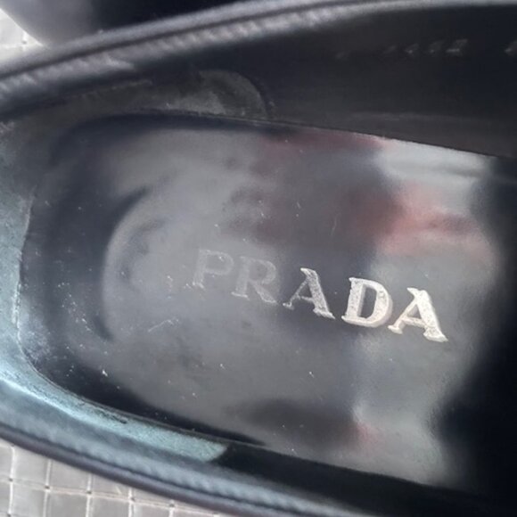 PRADA SPORT LEATHER DRESS LOAFERS US 10 EUR 9 - Picture 4 of 9